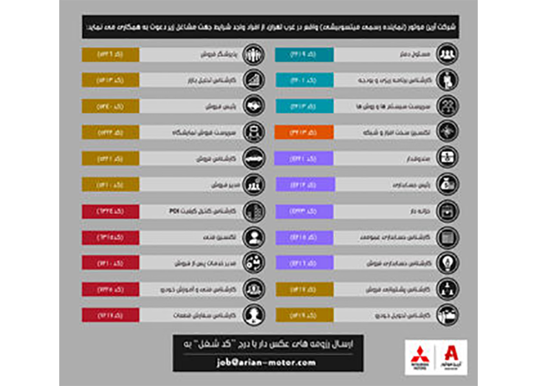 فرصت شغلی در یک گروه خودرویی