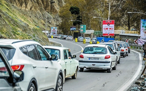 ترافیک در جاده چالوس
