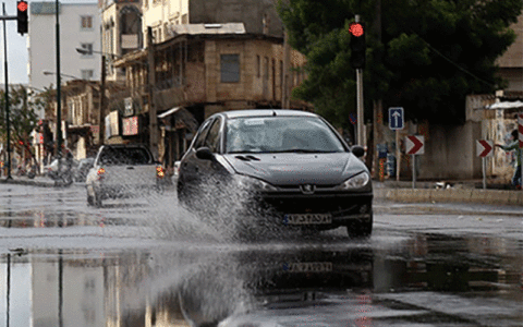بارش پراکنده باران،