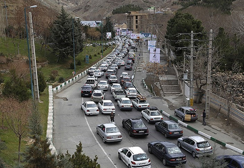 ترافیک سنگین در چالوس و هراز