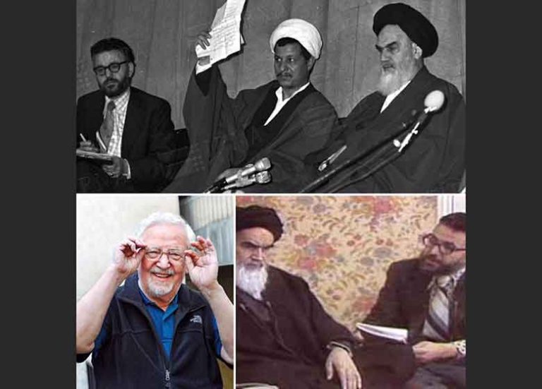 عکس زیرخاکی از آیت الله هاشمی و ابراهیم یزدی
