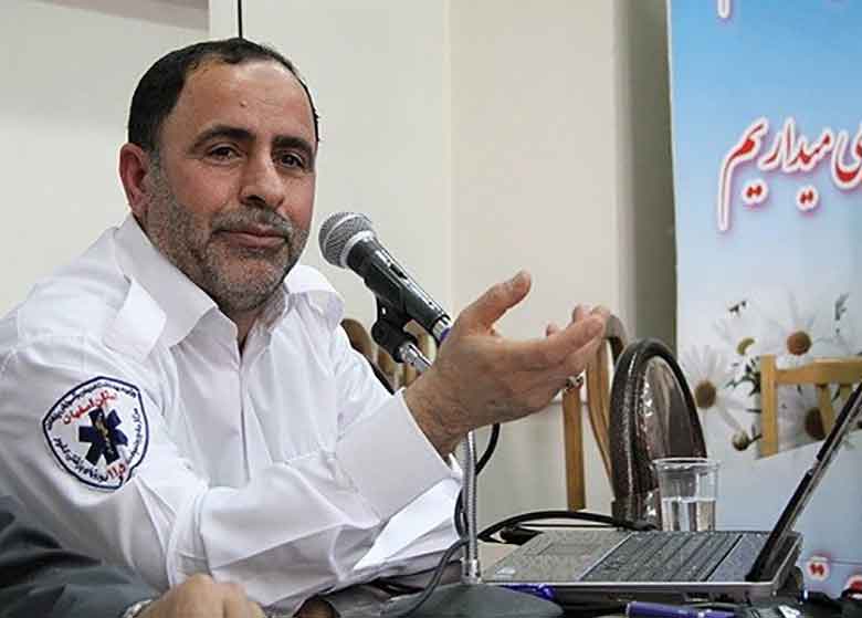 نجات کارگر شهرضایی از زیر جرثقیل توسط امدادگران اورژانس اصفهان