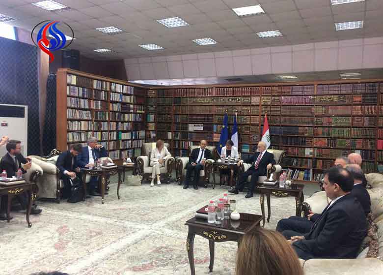 وزرای امور خارجه و دفاع فرانسه وارد بغداد شدند + عکس