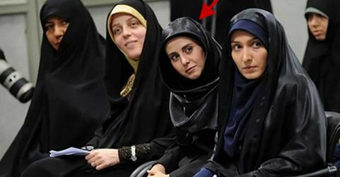 دختر خاص دیدار نخبگان با رهبری کیست +فیلم
