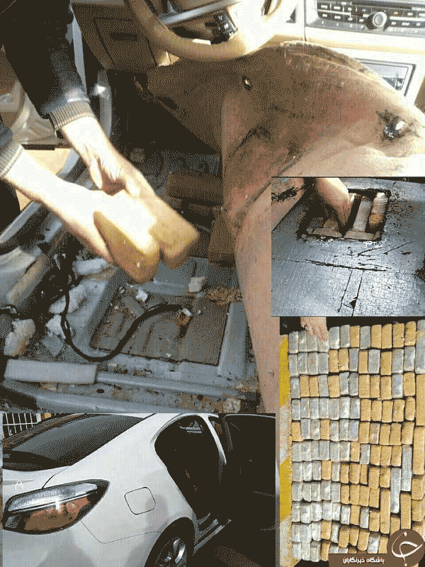 کشف هروئین از داخل یک خودروی لوکس fmo02tau