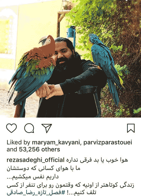 عکسی جالب و دیدنی از خواننده مشکی پوش