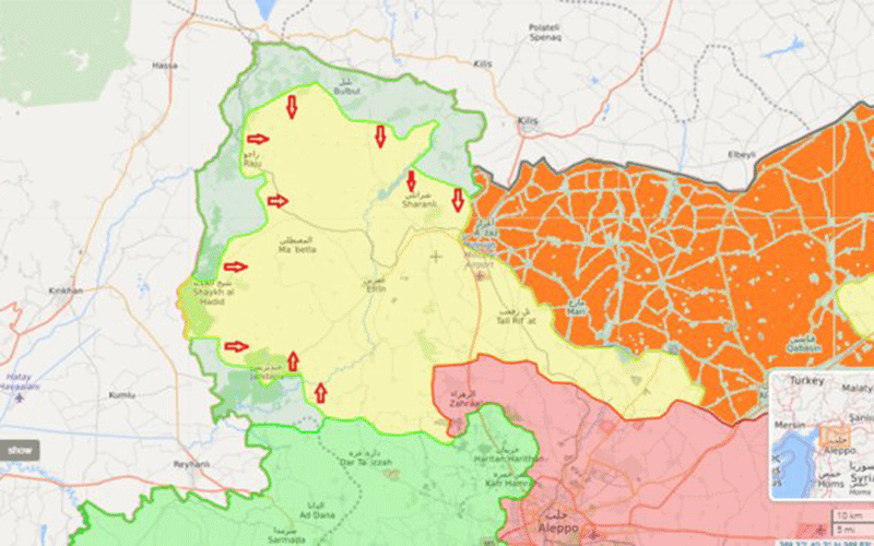 نبرد نیروهای مردمی سوریه دوشادوش کردها در عفرین