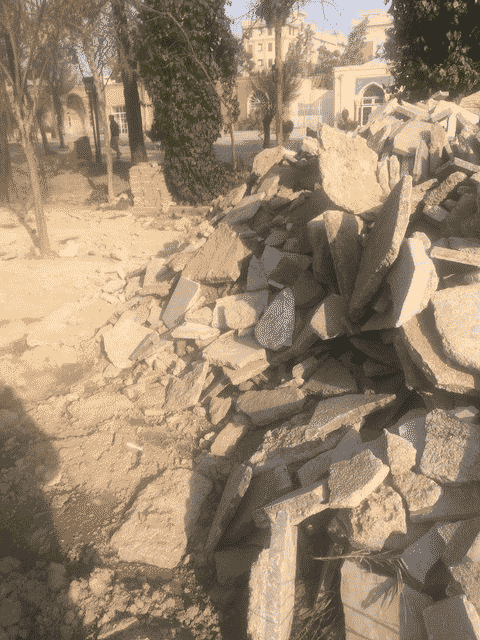 نامه شهرداری به اوقاف برای توقف تخریب قبور قدیمی امامزاده عبدالله