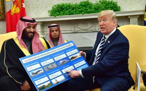 ذوق‌زدگی ترامپ از فروش میلیاردی سلاح به عربستان در دیدار بن سلمان