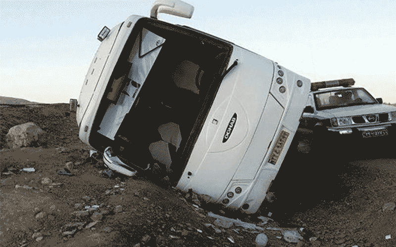 واژگونی مینی بوس حامل دانش آموزان در مازندران