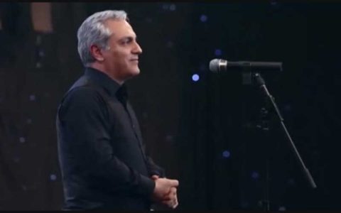 مهران مدیری و اجرای سرود وطن در جشن خانه سینما