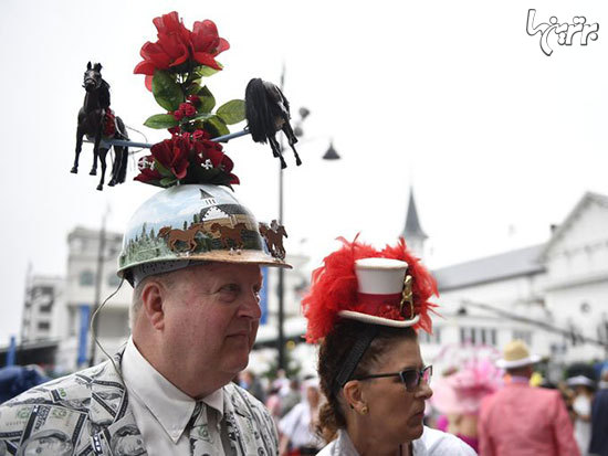 عجیبترین کلاهها در مراسم اسبدوانی کنتاکی ۲۰۱۸