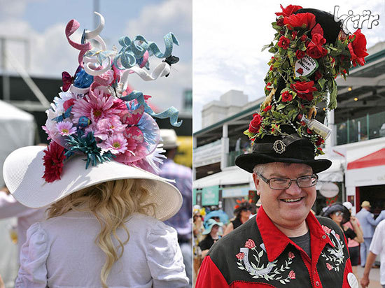 عجیبترین کلاهها در مراسم اسبدوانی کنتاکی ۲۰۱۸