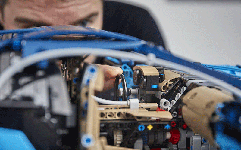 مراحل ساخت بوگاتی شیرون با لگو