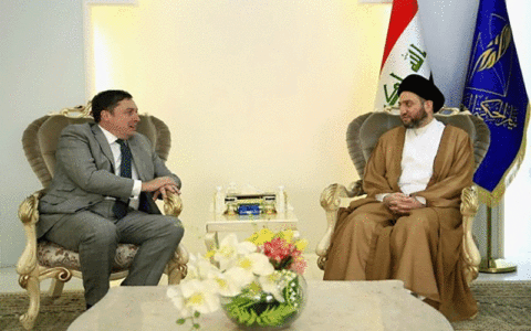 دیدار «سید عمار حکیم» با سفیر انگلیس در عراق 1 دیدار «سید عمار حکیم» با سفیر انگلیس در عراق