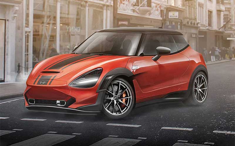 رندرهای گرافیکی از ترکیب طراحی مینی با خودروهای اسپرت