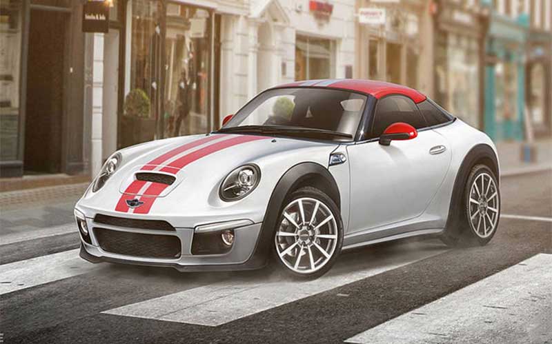 رندرهای گرافیکی از ترکیب طراحی مینی با خودروهای اسپرت