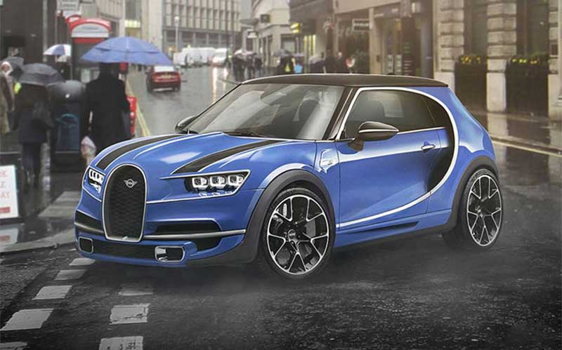 رندرهای گرافیکی از ترکیب طراحی مینی با خودروهای اسپرت