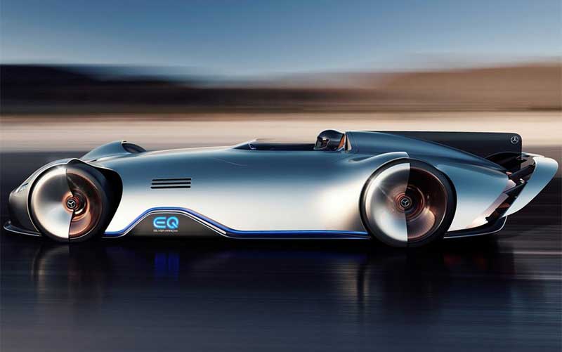 معرفی خودروی تمام برقی مسابقه ای مرسدس بنز : EQ Silver Arrow