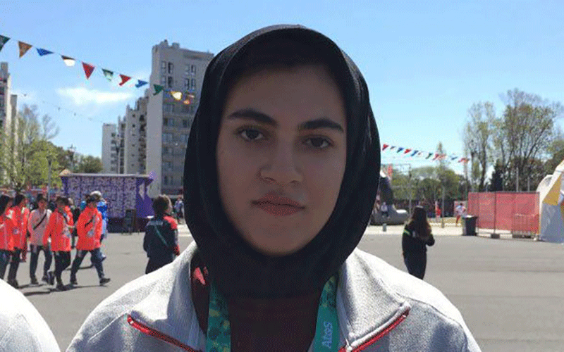 مارال مردانی پرچمدار کاروان ایران در مراسم اختتامیه شد