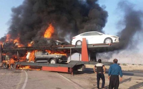خودروهای لوکسی که در آتش سوختند!