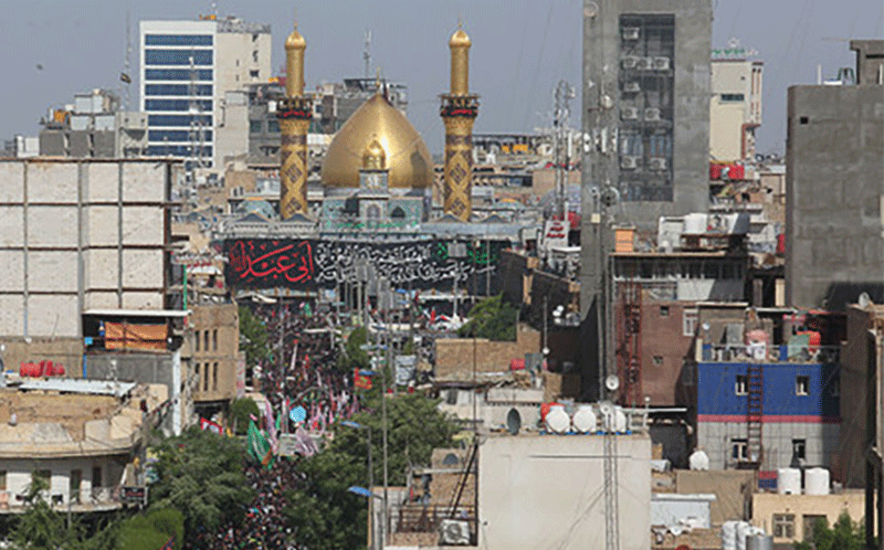 خدمات منطقه ۱۰شهرداری تهران در کربلا