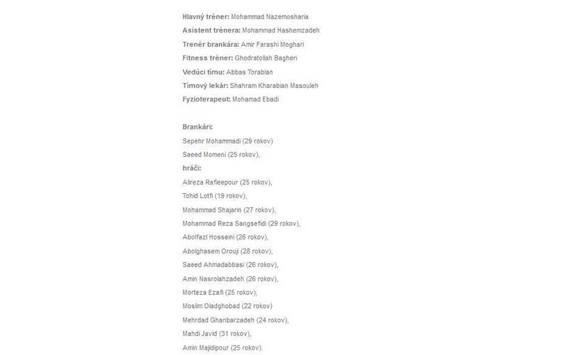 توضیح ناظم الشریعه درباره فهرست تیم ملی فوتسال برای اسلواکی