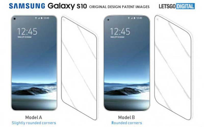 طرح احتمالی گلکسی اس 10 با نمایشگر Infinity-O در پتنت سامسونگ رویت شد