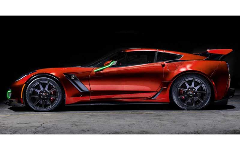 شورولت کوروت برقی با قدرت ۸۰۰ اسببخار در لسآنجلس