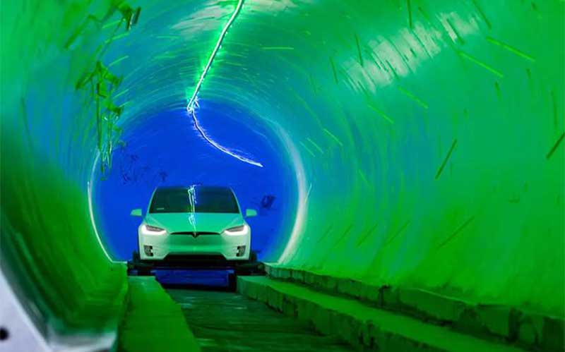 اولین تونل آزمایشی شرکت بورینگ در لس آنجلس رونمایی شد