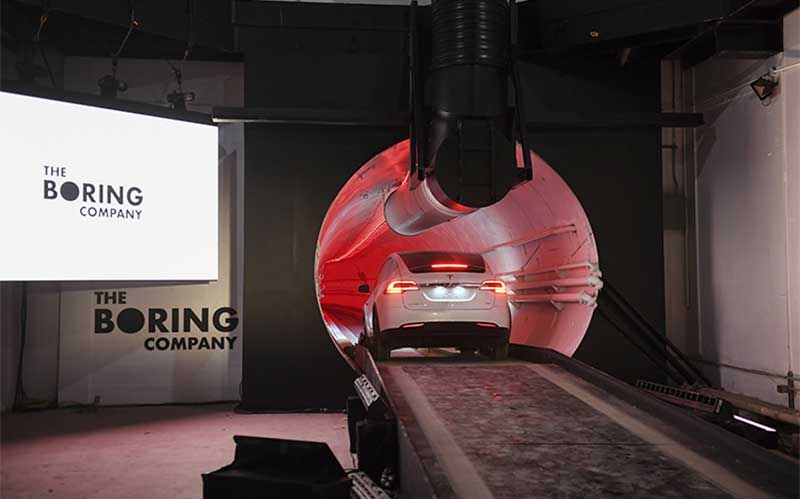 اولین تونل آزمایشی شرکت بورینگ در لس آنجلس رونمایی شد