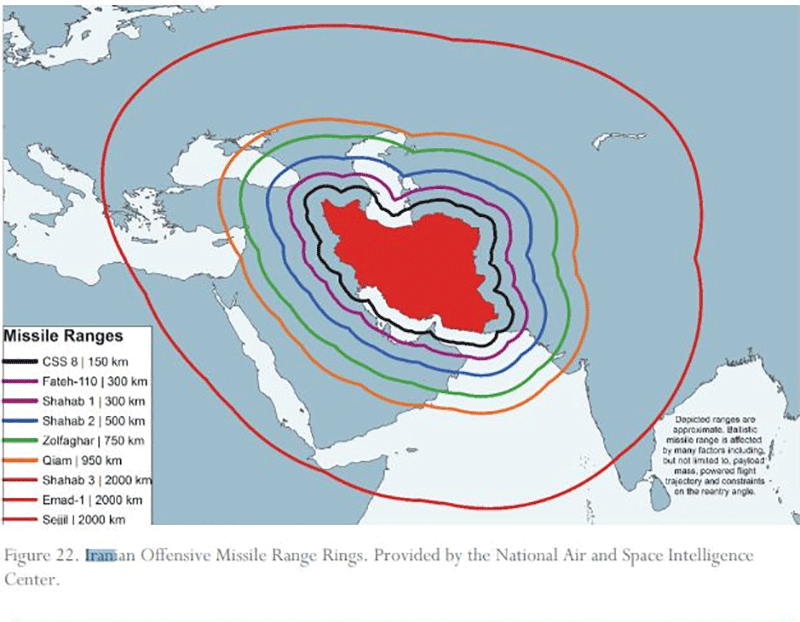 پنتاگون:ایران صاحب بزرگترین نیروی موشکی در خاورمیانه است