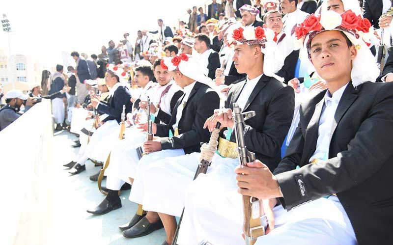 جشن ازدواج با دامادهای مسلح در یمن!