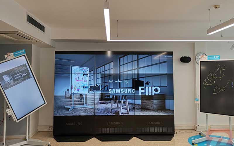 سامسونگ در ایران از نمایشگرهای تعاملی Flip رونمایی کرد