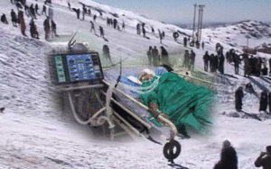 برف بازی در یزد