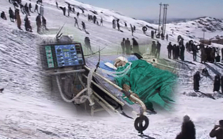 برف بازی در یزد
