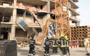 سقوط جرثقیل در دوبی