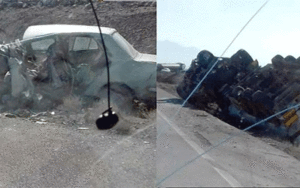 تصادف مرگبار تریلی
