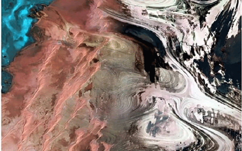 تصاویر ماهواره ای از پدیدههای ژئومورفولوژی سمنان منتشر شد