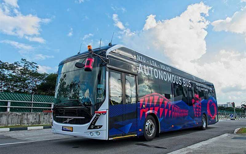 نخستین اتوبوس الکتریکی خودران دنیا آزمایش می شود