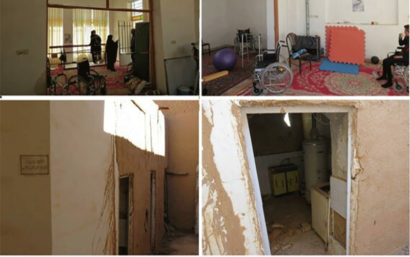 خطر مرگ در کمین ساکنان ساختمان انجمن حمایت از معلولان اردکان حمیدرضا پایدارفر