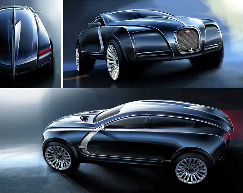 محصول آینده بوگاتی : شاسی بلند و احتمالا دو در