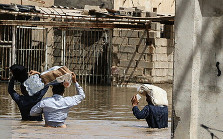 سیل‌زدگان در تهران