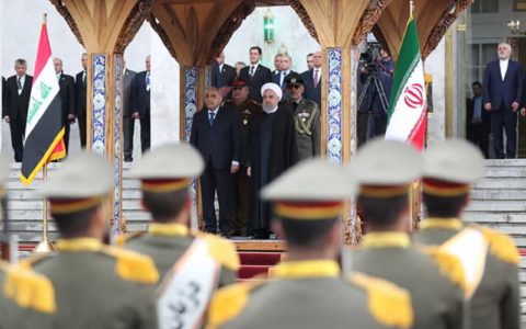استقبال رسمی روحانی از نخست وزیر عراق 1 استقبال رسمی روحانی