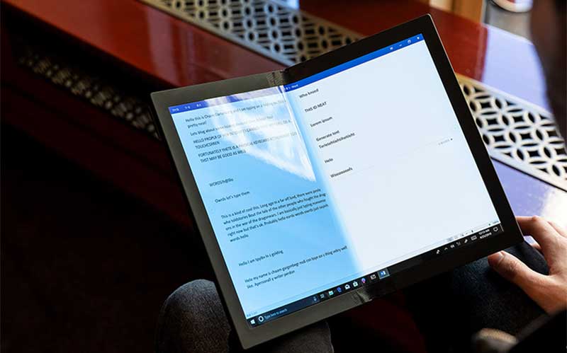 لنوو PC تاشدنی ThinkPad X1 را بهنمایش گذاشت