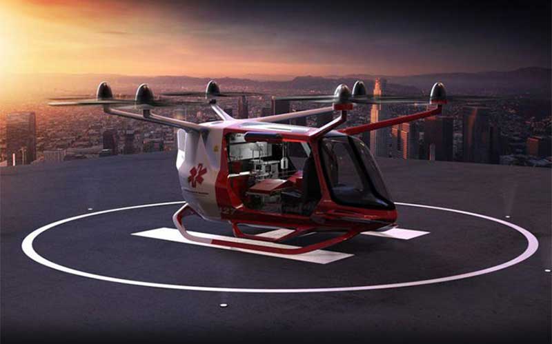 اولین خودروی پرنده هیدروژنی با طراحی بی ام و معرفی شد