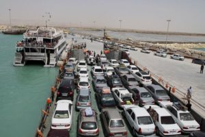 ترانزیت خودرو در بندر لنگه
