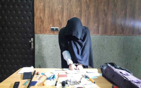 زنی که متخصص سرقت داخل خودرو بود، بازداشت شد