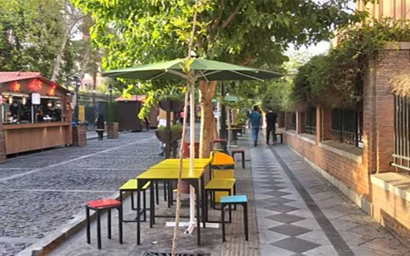 پلمب غرفههای اغذیه در گذر ۳۰ تیر