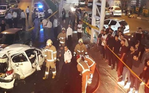 مرگ دو جوان در تصادف رسالت 1 مرگ دو جوان در تصادف رسالت